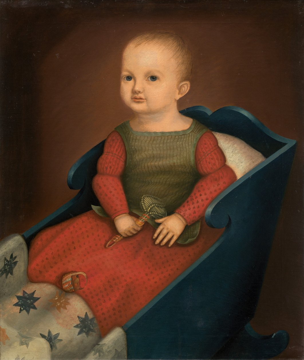 Mavi Beşikteki Bebek by American 19th Century