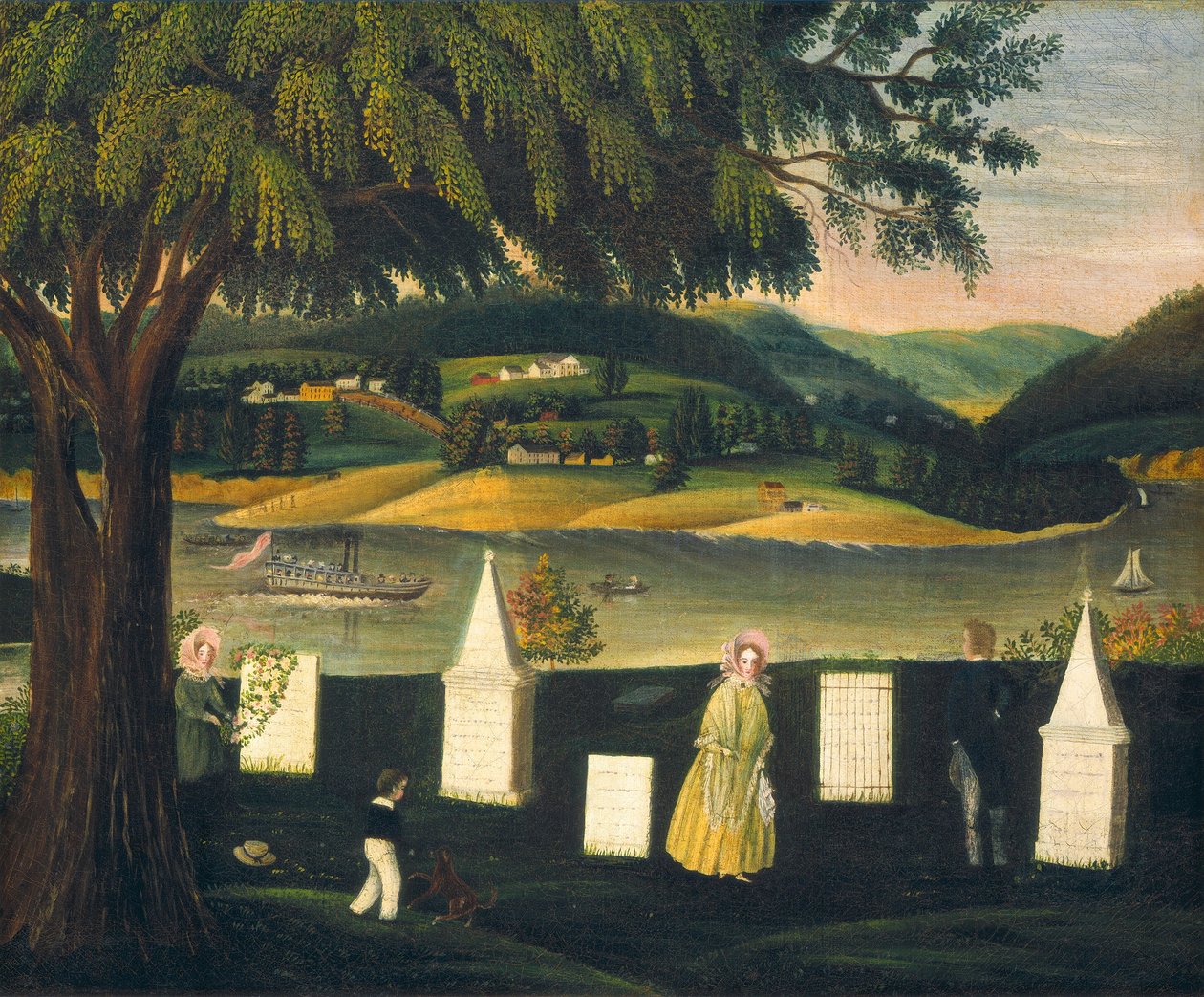 Aile Gömme Alanı by American 19th Century