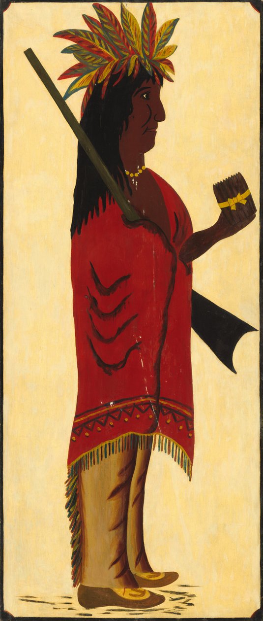 Hint Tütün Dükkanı Tabelası [ters, Hintli sağa dönük] by American 19th Century