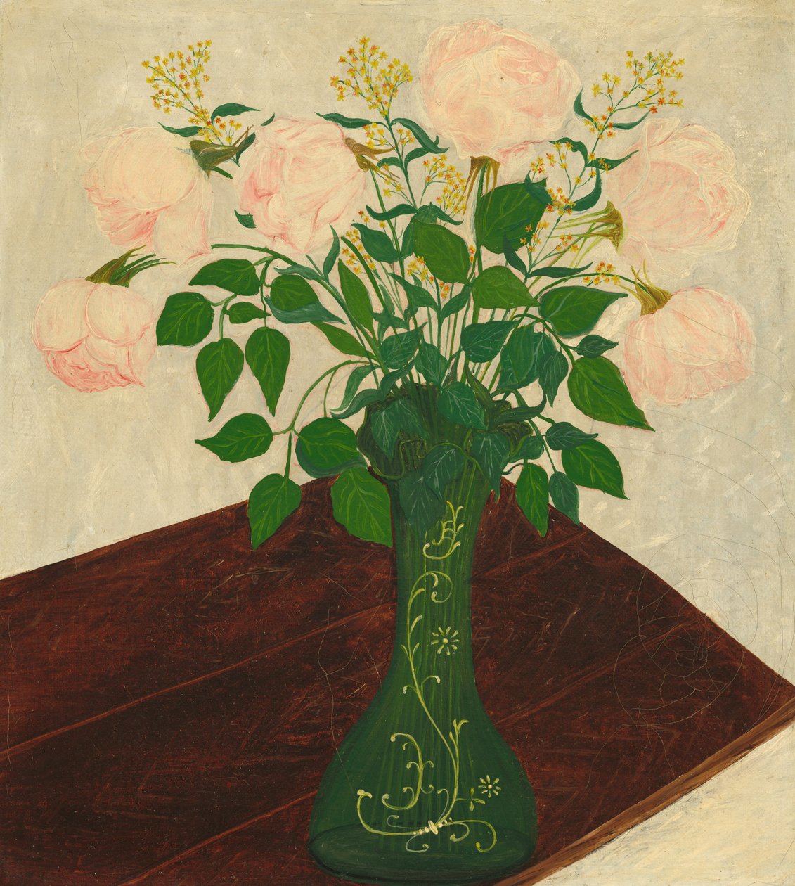 Pembe güller by American 19th Century