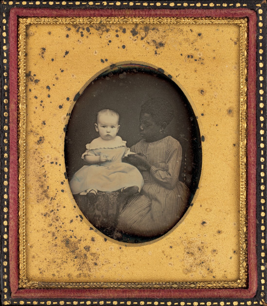Bir Çocuk ve Genç Kadın Portresi by American 19th Century