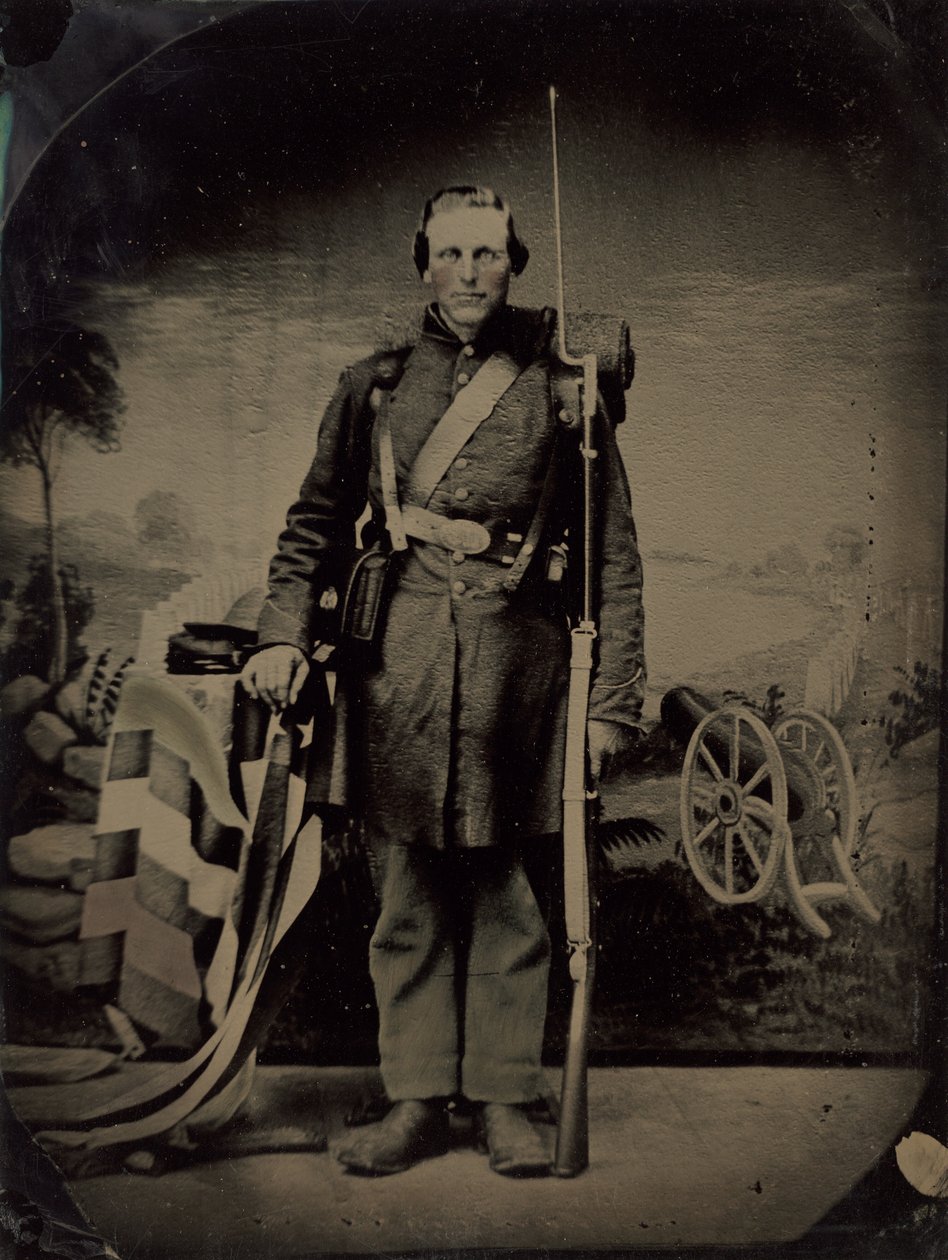 Bir İç Savaş Askerinin Portresi by American 19th Century