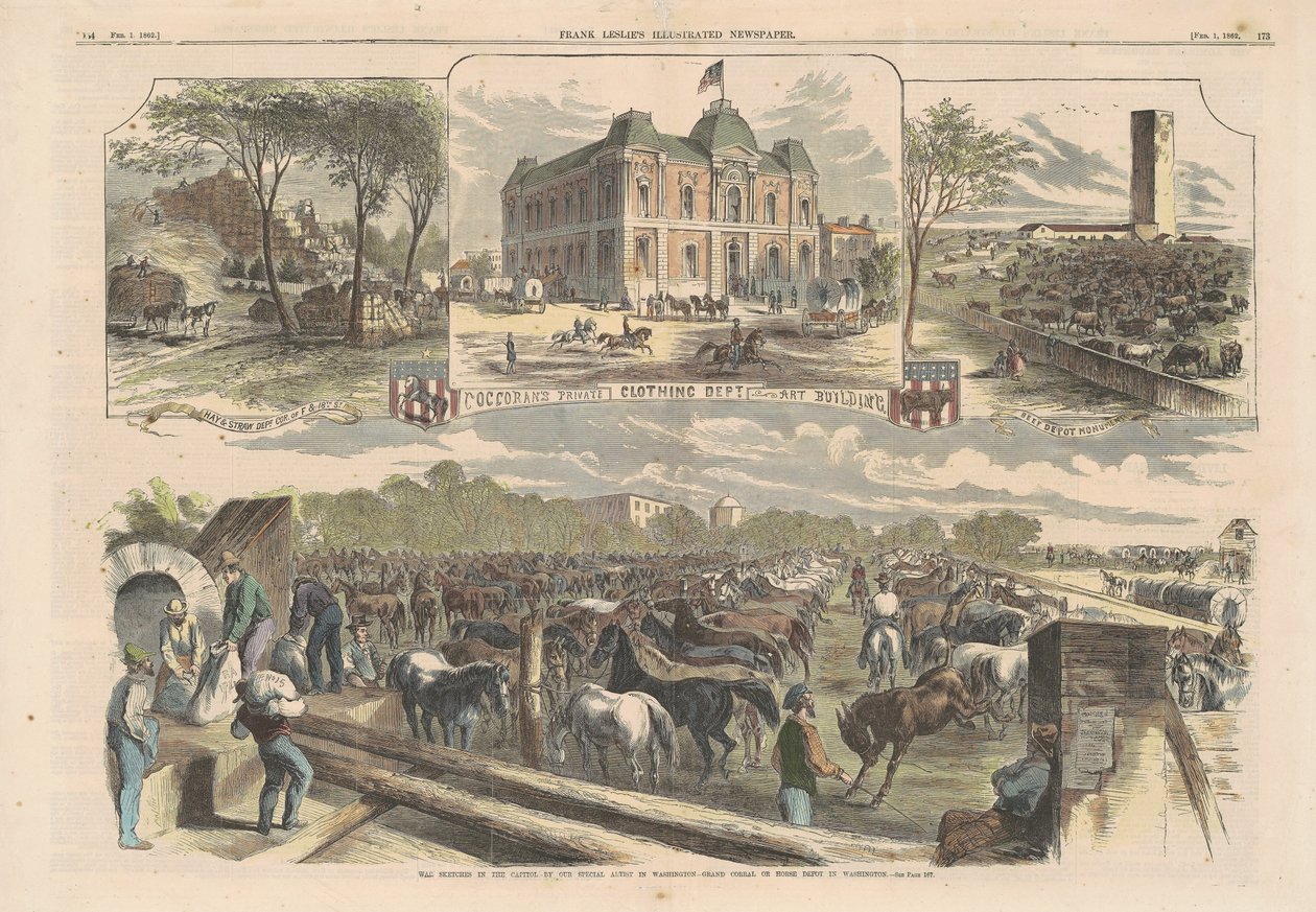Başkentte Savaş Skeçleri by American 19th Century
