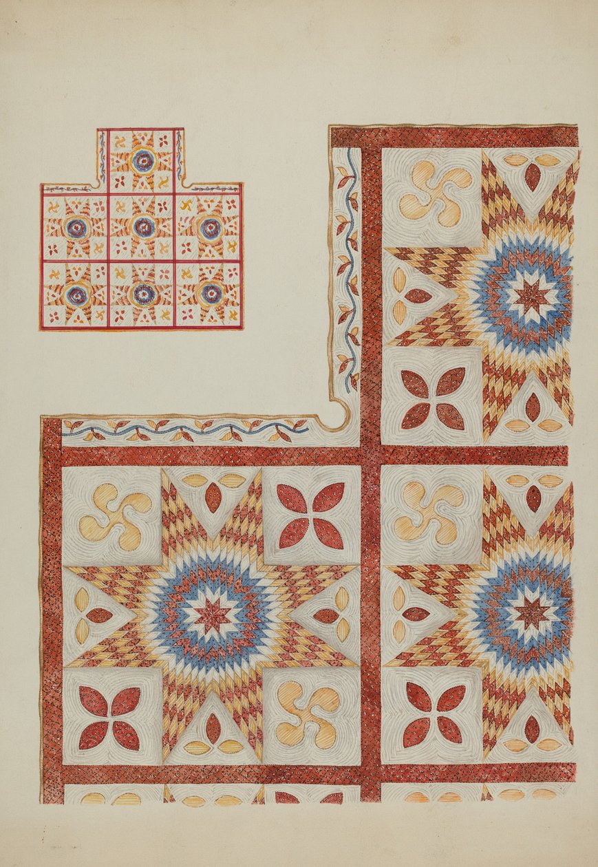 Aplike Yorgan by American 20th Century