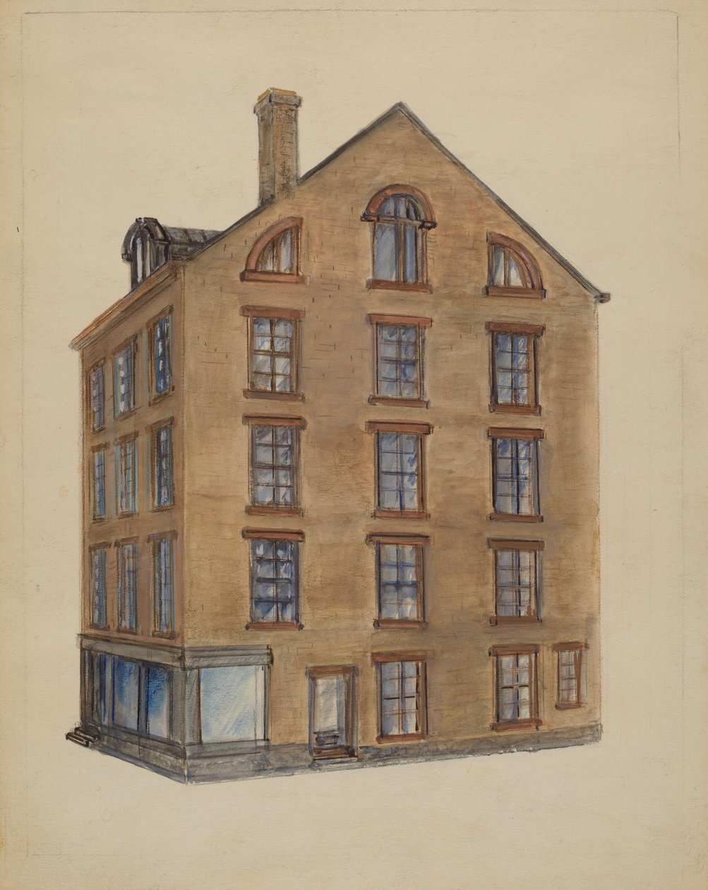 Pearl ve John Streets Köşesi by American 20th Century