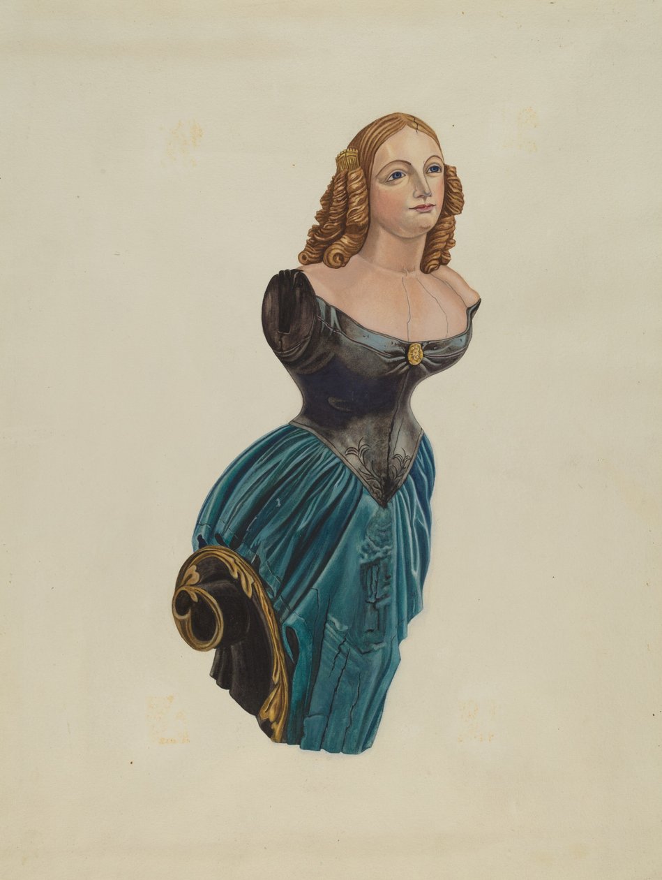 Figür başı: "Jenny Lind" by American 20th Century