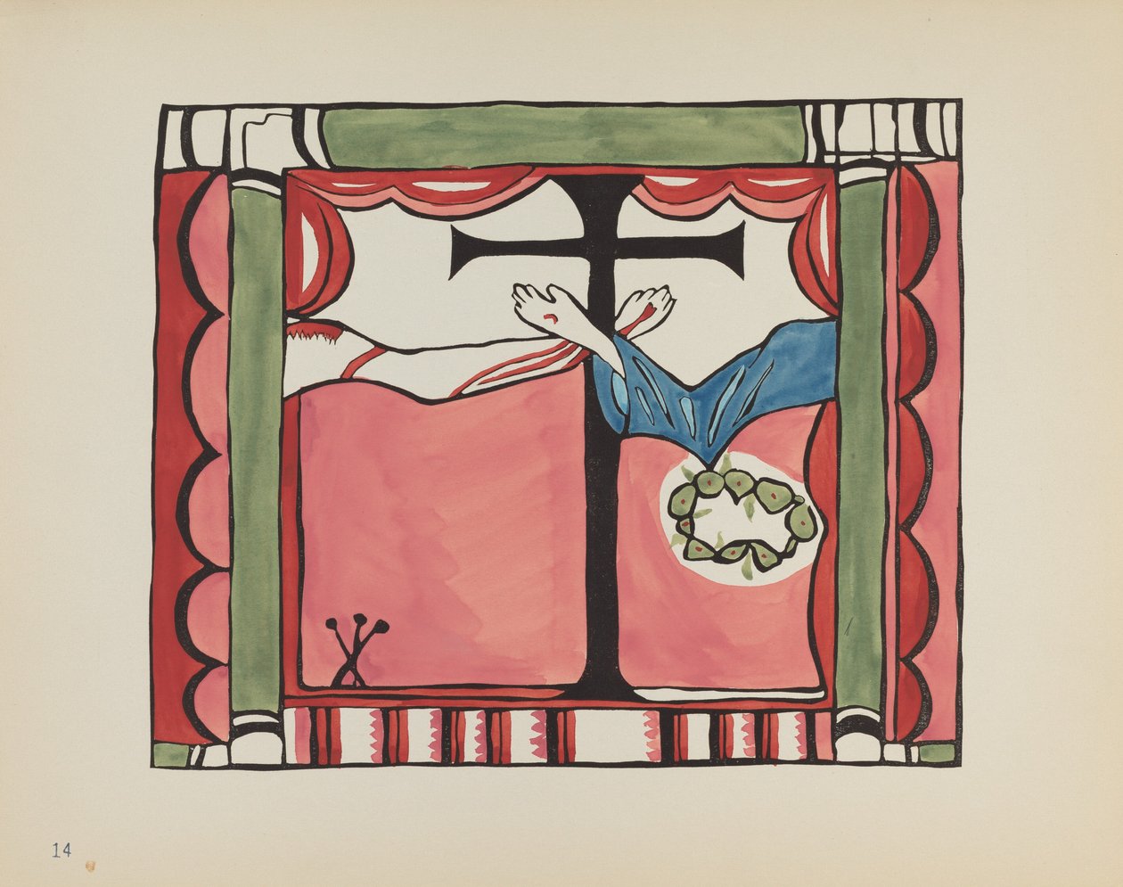Plaka 14: Ana Altarpiece, Chimayo: "New Mexico
