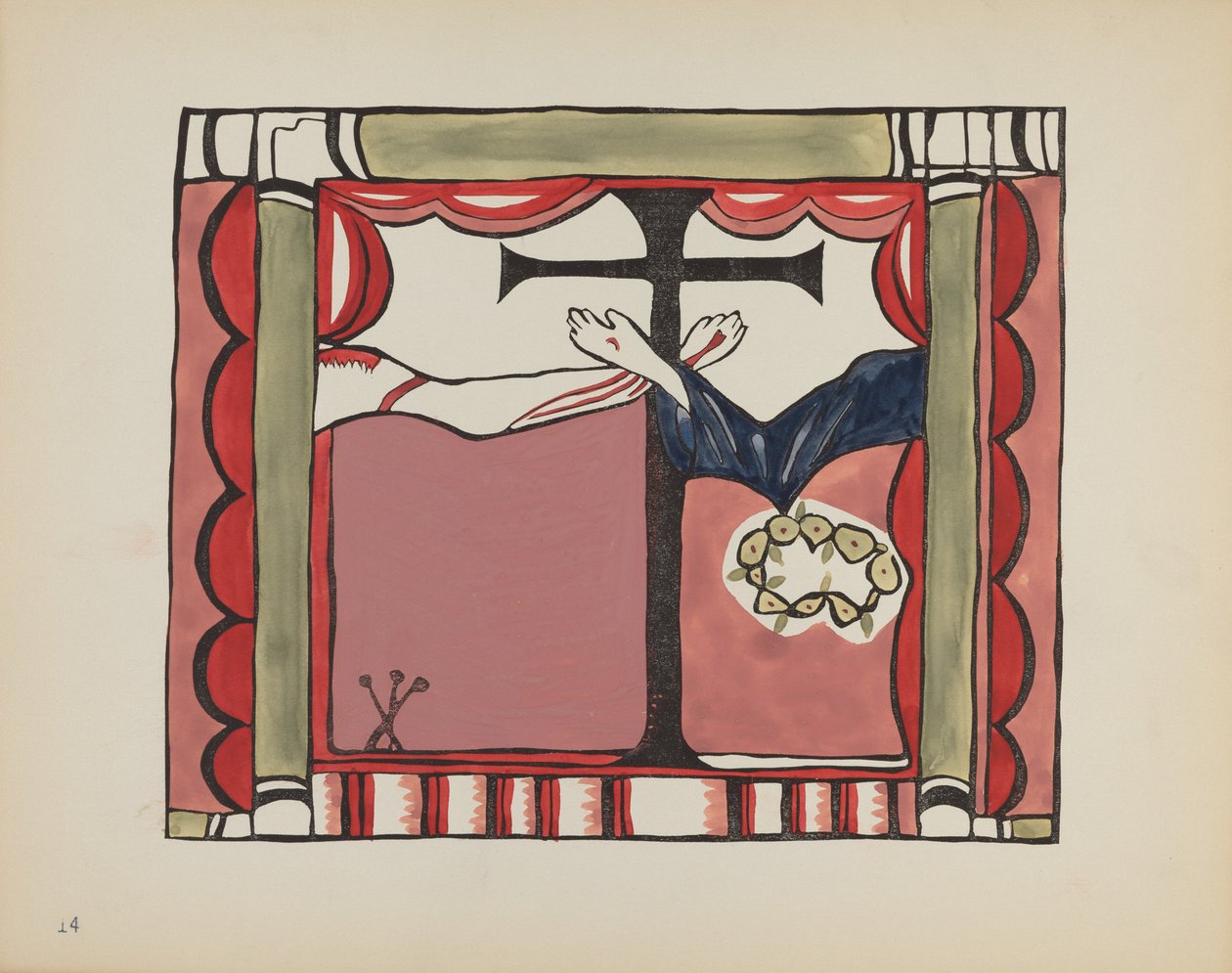 Plaka 14: Ana Altarpiece, Chimayo: "New Mexico