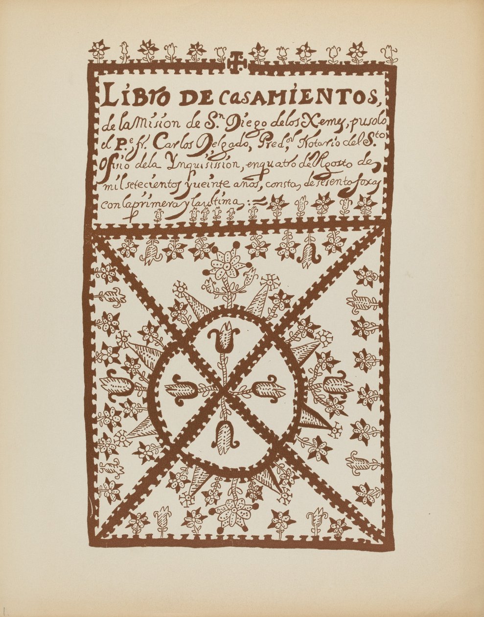 Plaka 1: Jemez Evlilik Kitabı: "New Mexico