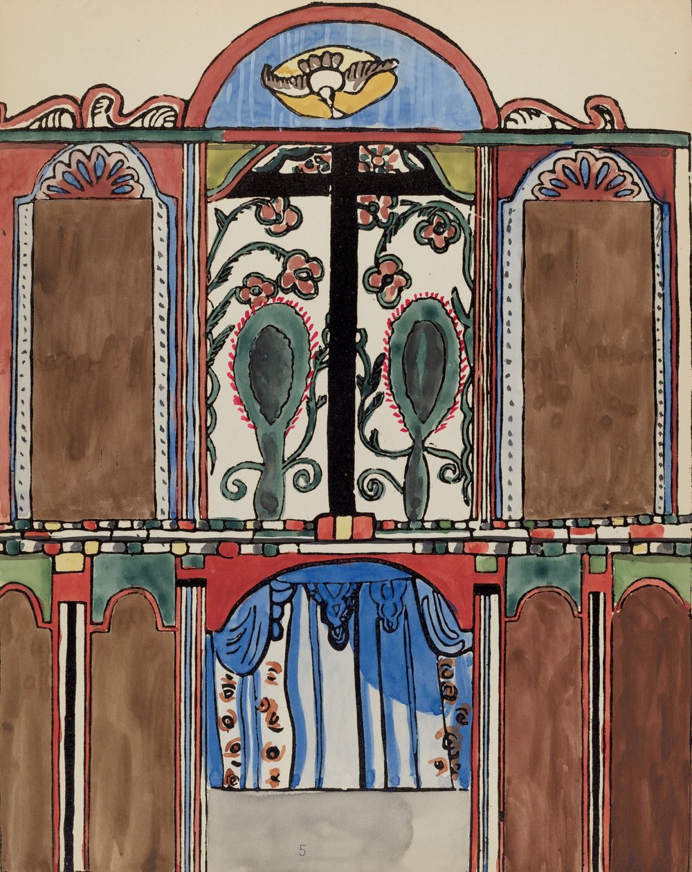 Plaka 5: Ana Altarpiece, Santa Cruz: "New Mexico
