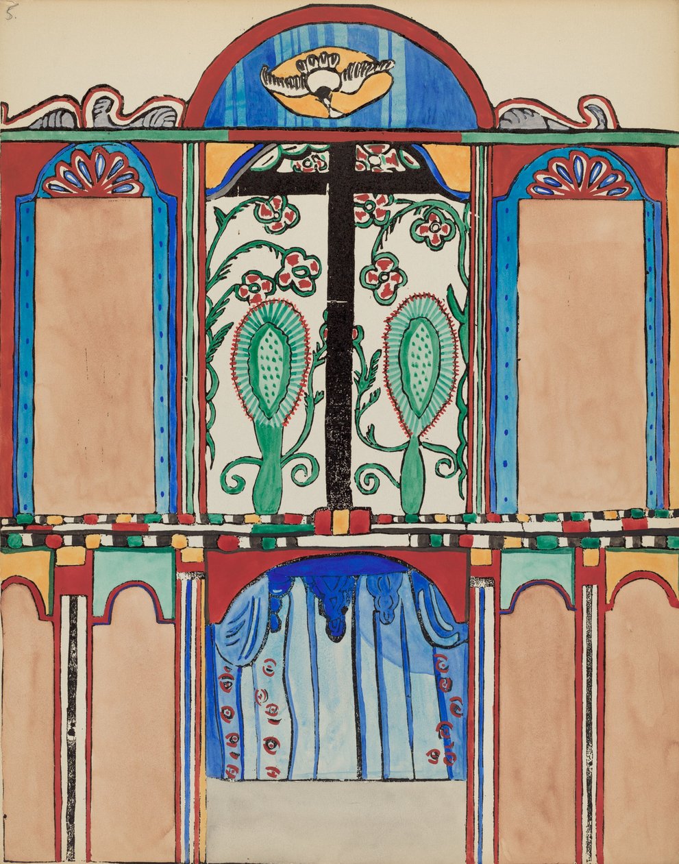 Plaka 6: Şapel Altarpiece, Santa Cruz: "New Mexico