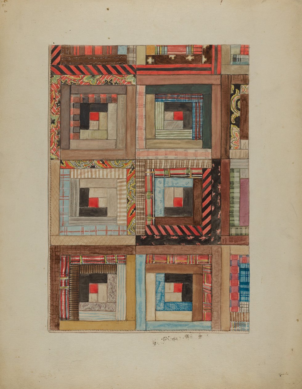 Kapitone Parçalar - Kareler by American 20th Century