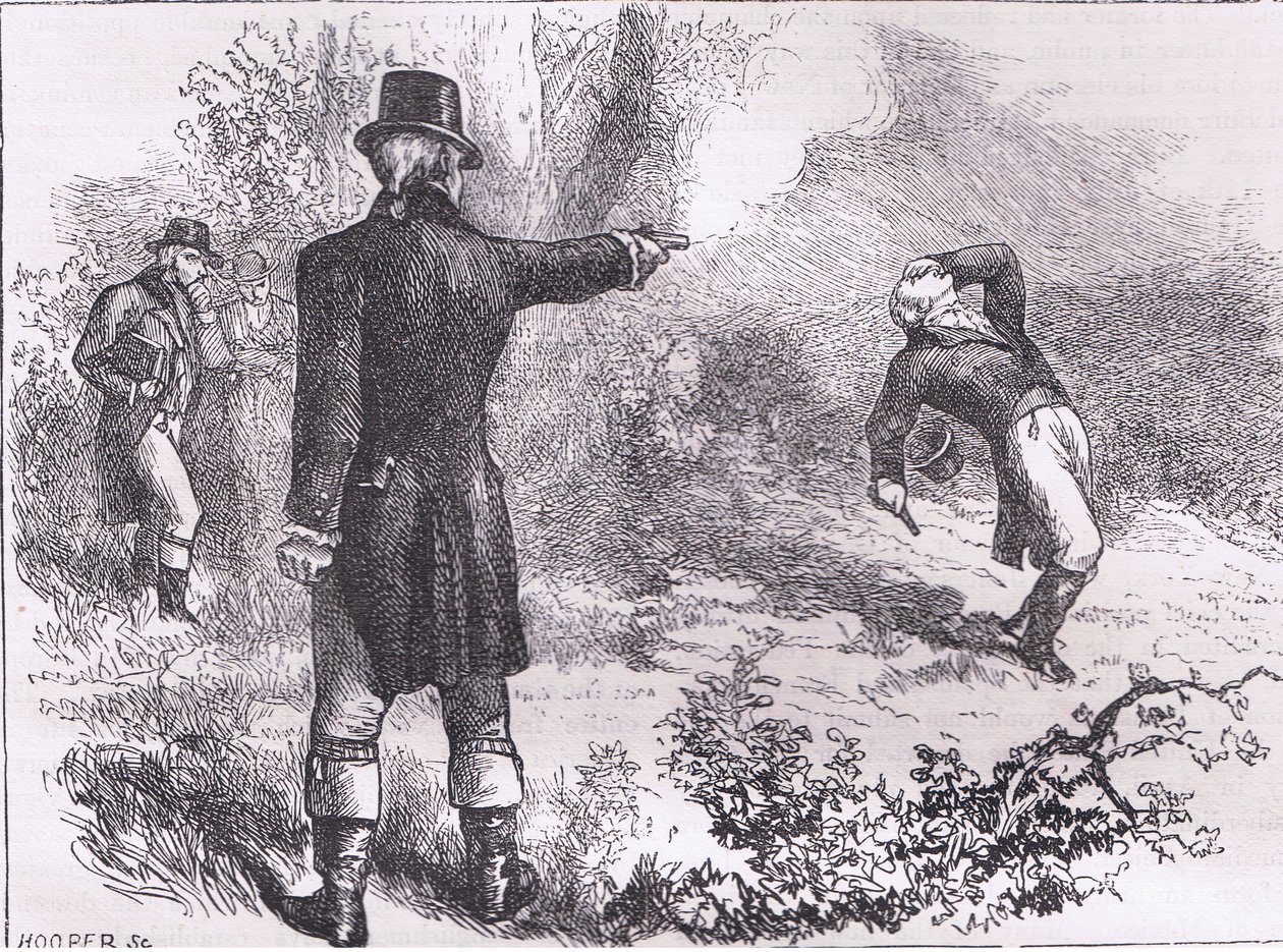 Burr ve Hamilton arasındaki düello, Cassell, Petter & Galpin tarafından yayınlanan Cassells History of the United States