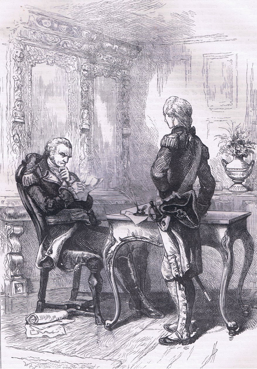 Lafayette ve Washington, Cassell, Petter & Galpin tarafından yayınlanan Cassells History of the United States