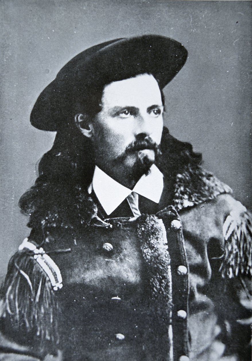 Buffalo Bill Cody (1846-1917) 1869 (s/b fotoğraf) by American Photographer