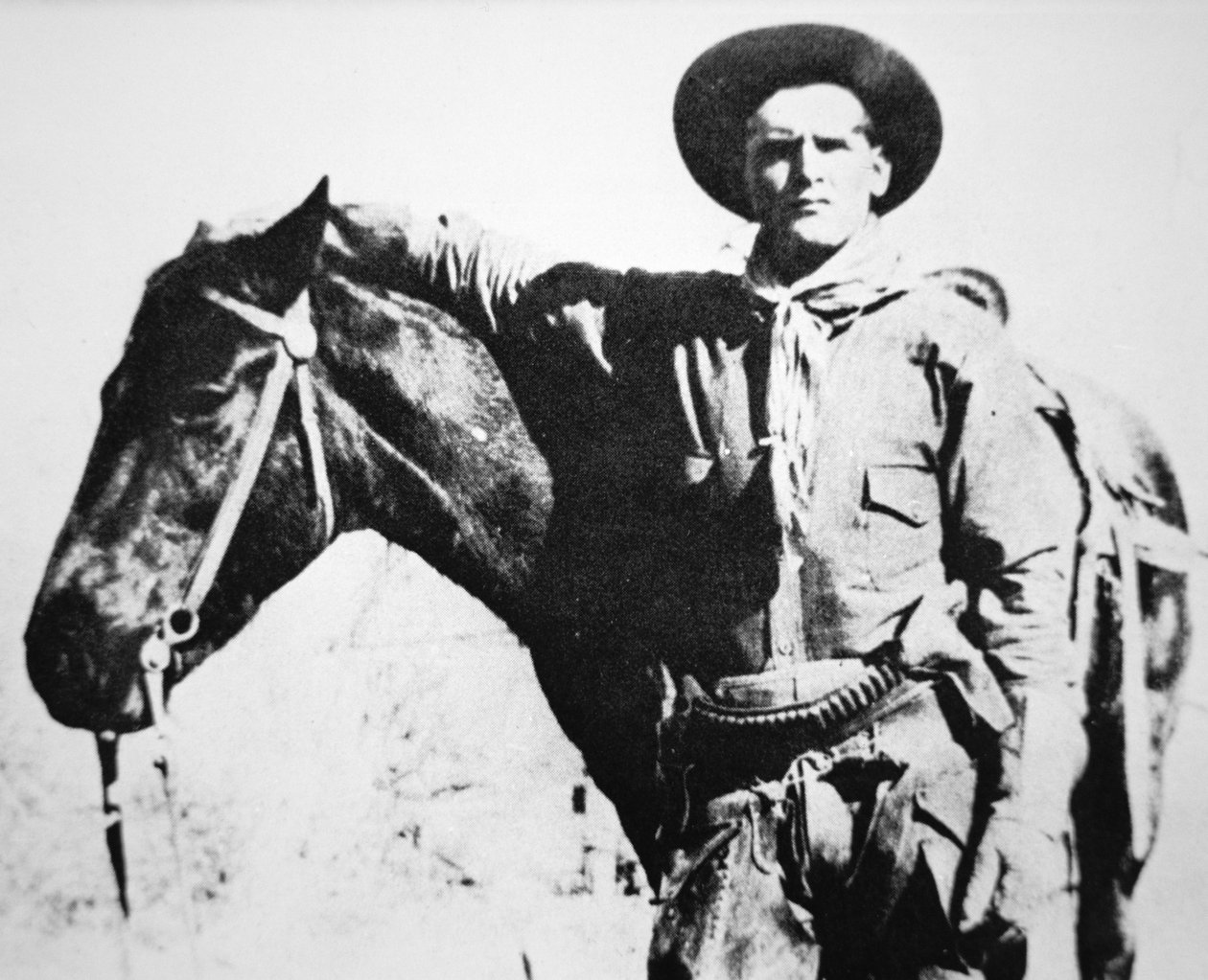 Butch Cassidy (1866-1908/09) atıyla birlikte (s/b fotoğraf) by American Photographer