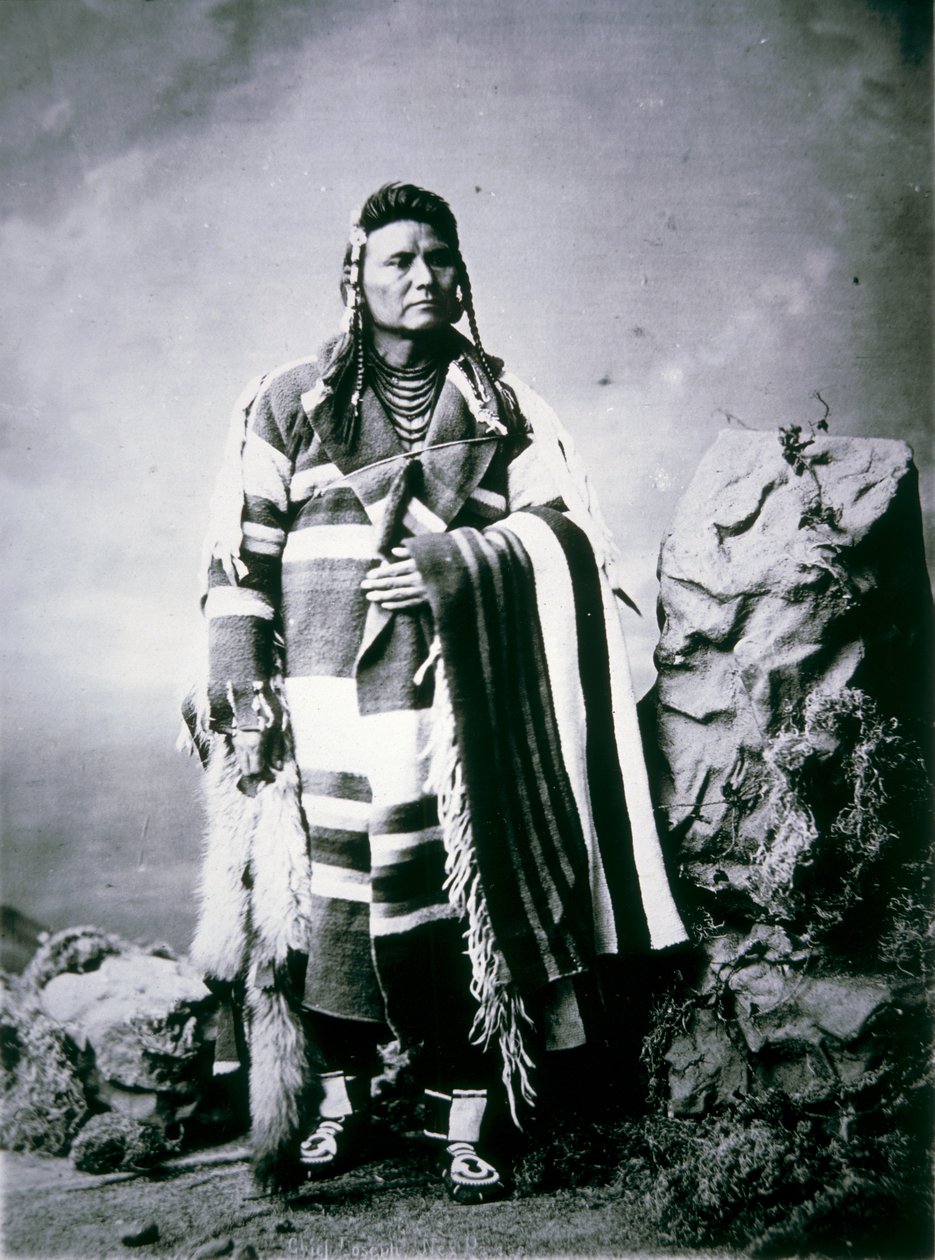 Şef Joseph (1840-1904) c.1880 (s/b fotoğraf) by American Photographer