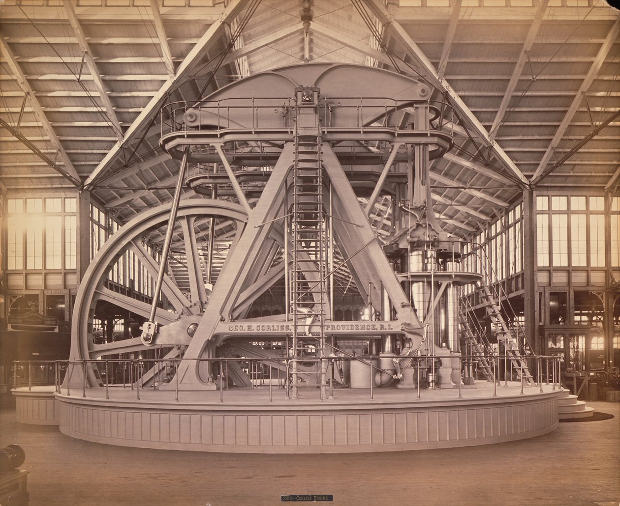 Corliss Engine, Centennial Uluslararası Sergi, Philadelphia, 1876 (albüm baskısı) by American Photographer