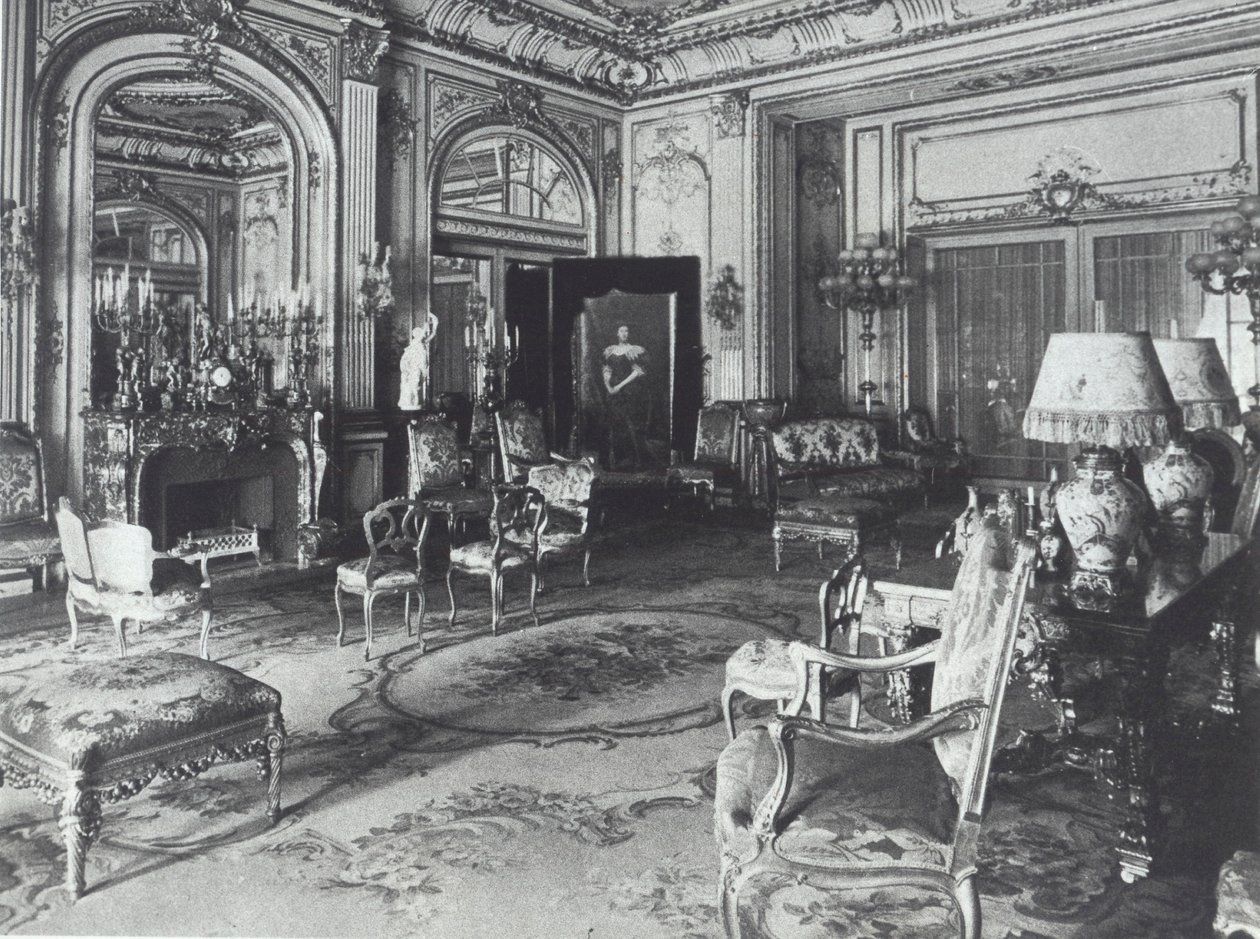 Astor aile evindeki misafir odası, Fifth Avenue, New York by American Photographer