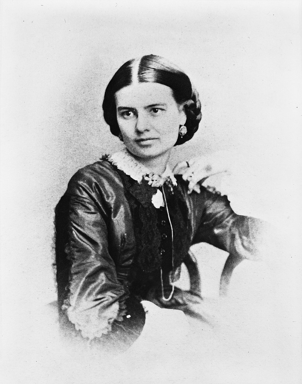 Ellen Arthur, c.1860 (b/w photo) by American Photographer