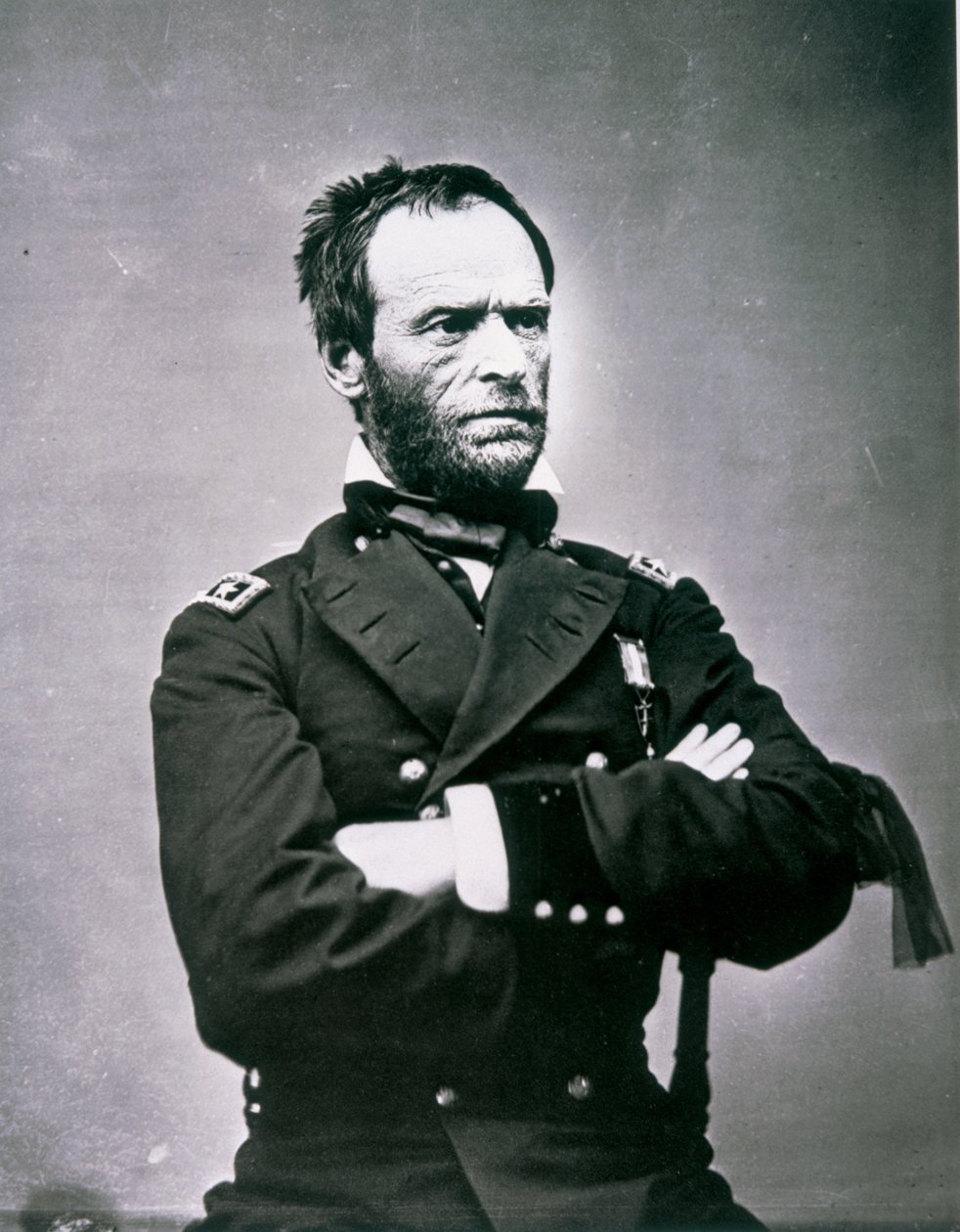 General William T. Sherman (1820-91) (s/b fotoğraf) by American Photographer