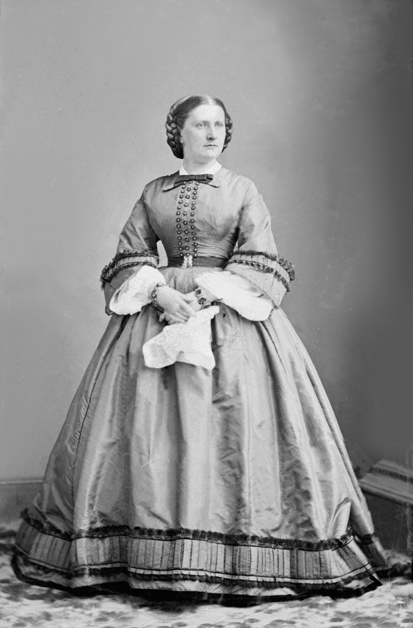 Harriet Lane, 1860 dolayları (s/b fotoğraf) by American Photographer