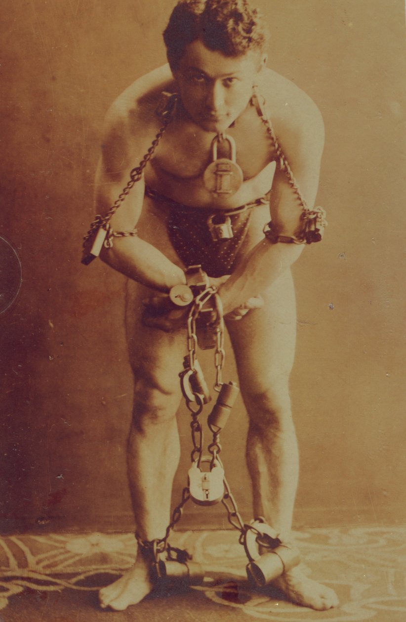 Zincirli Harry Houdini, 1899 dolayları by American Photographer