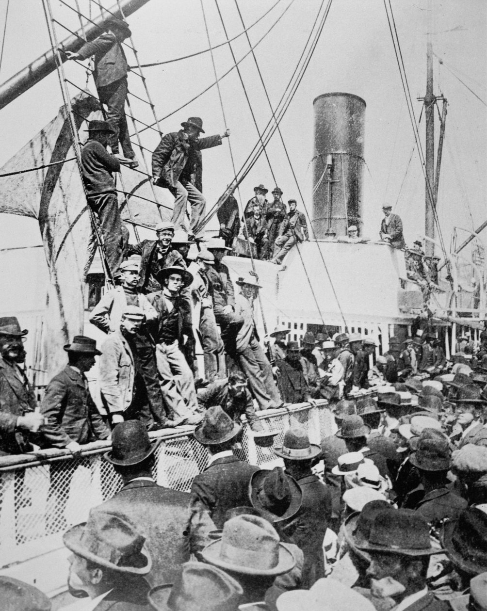 Umutlu maden arayıcıları, Klondike Gold Rush (1897-98) 1898 sırasında Vancouver