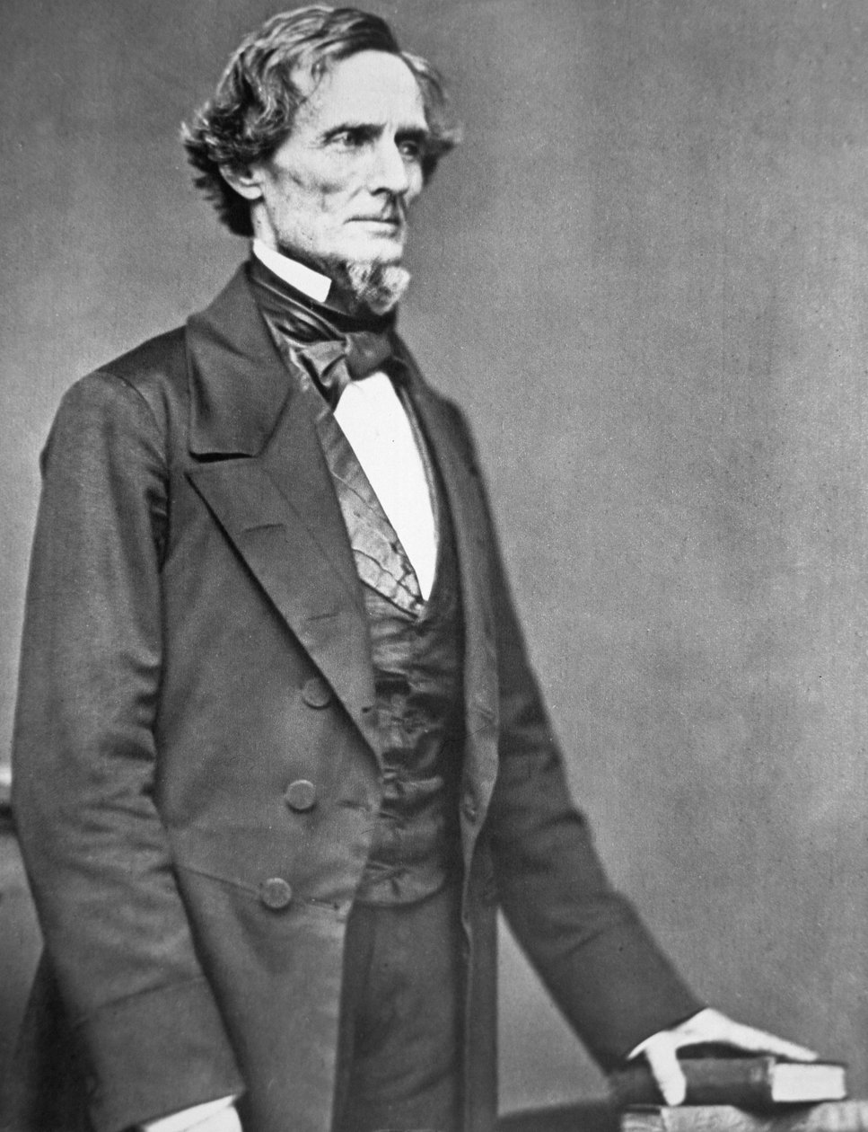 Jefferson Davis (1808-89) (s/b fotoğraf) by American Photographer