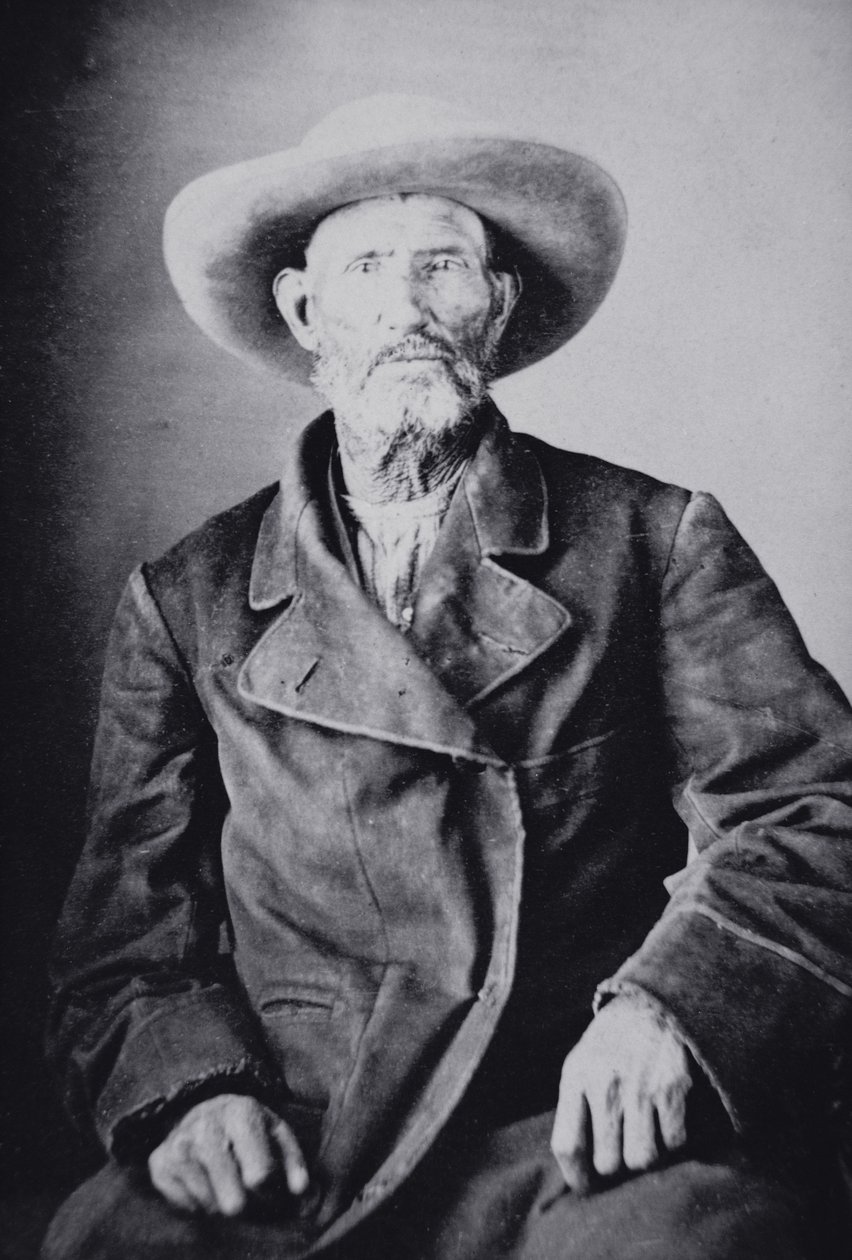 Jim Bridger (1804-81) (s/b fotoğraf) by American Photographer