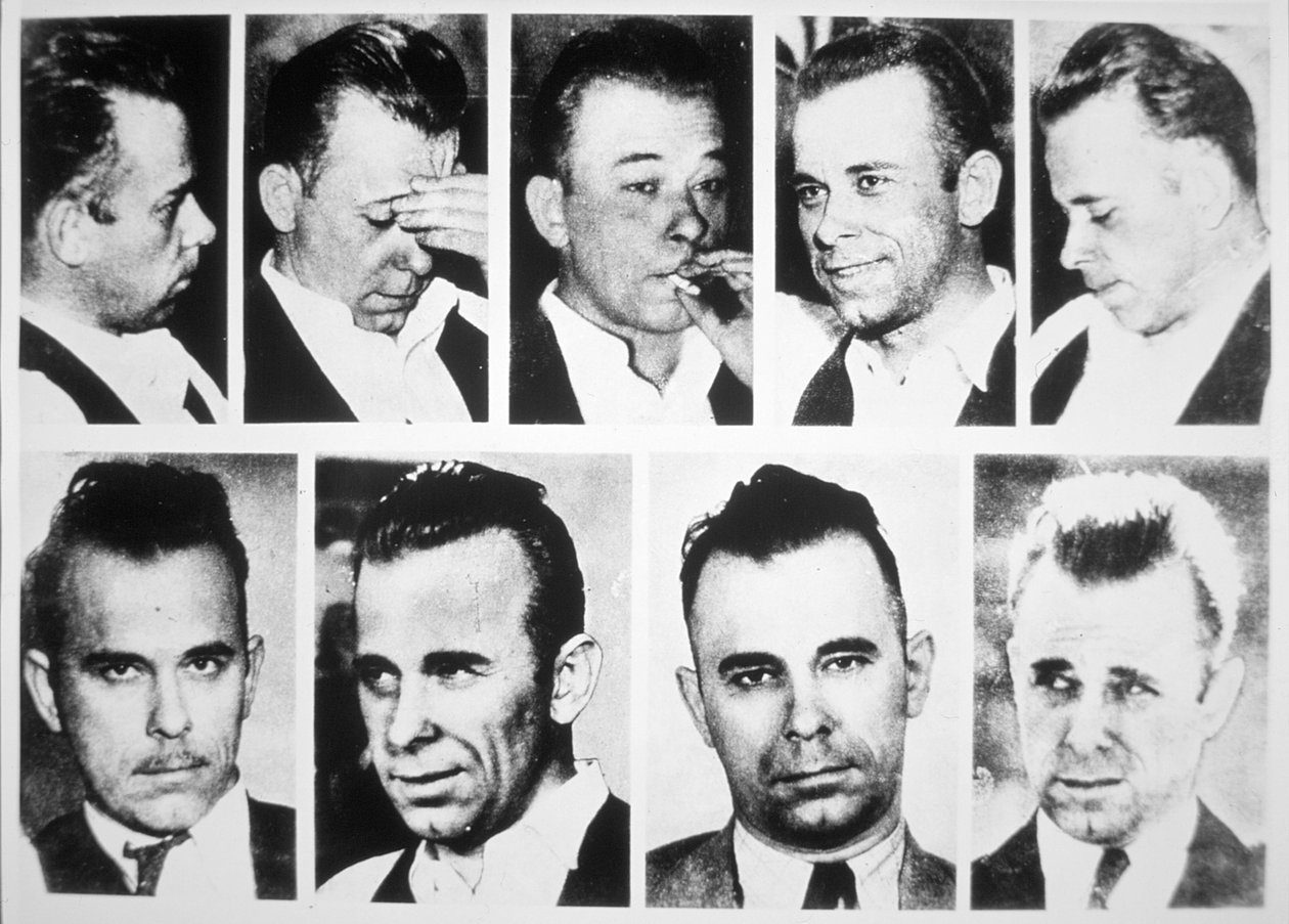 John Dillinger (s/b fotoğraf) by American Photographer