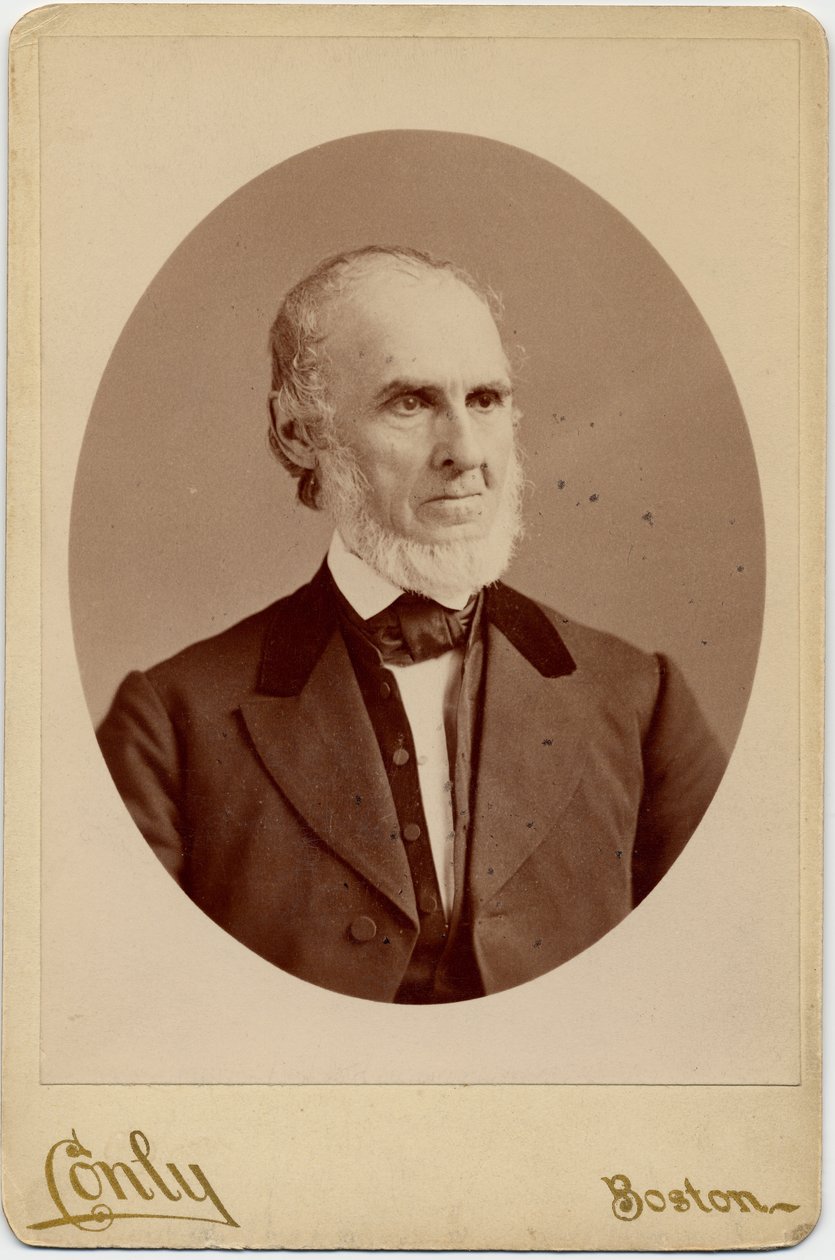 John Greenleaf Whittier (1807-92), Amerikalı Quaker şairi ve Abolisyonist; fotoğraf CF Conly, Boston (albüm baskısı) by American Photographer