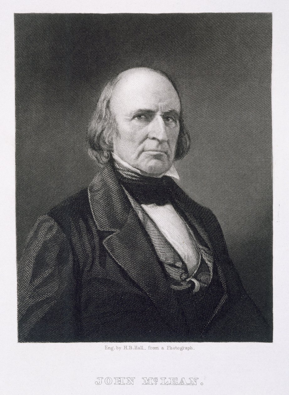John McLean (1785-1861), bir fotoğraftan sonra Henry Bryan Hall (1808-84) tarafından oyulmuş by American Photographer