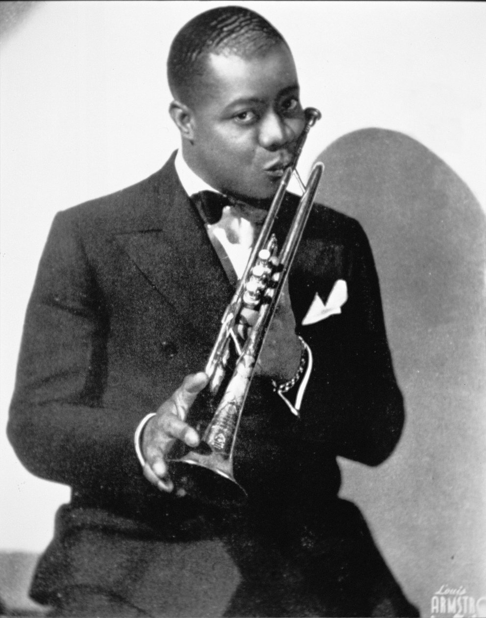 Louis Armstrong (1900-71) 1930 dolayları (s/b fotoğraf) by American Photographer