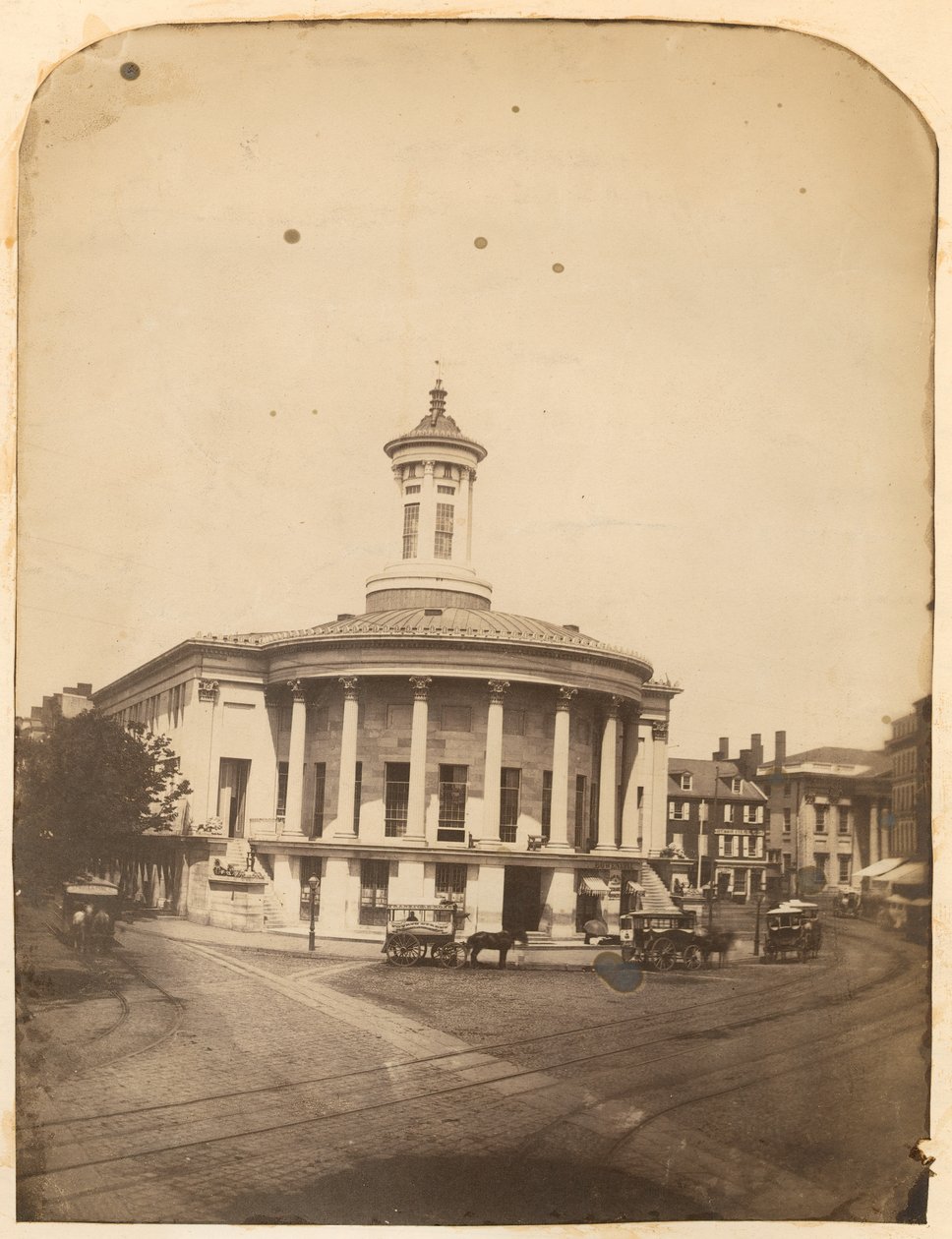 Tüccarlar Borsası Binası, 3. Cadde, Ceviz, 1859 dolayları by American Photographer