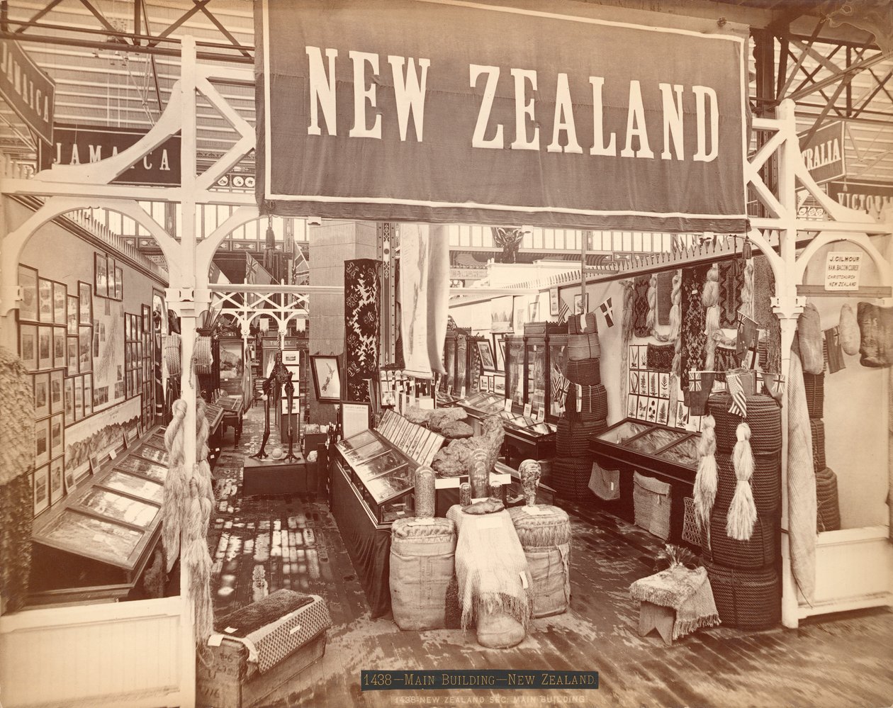 Yeni Zelanda, Centennial Uluslararası Sergisi, 1876 (albüm baskısı) by American Photographer