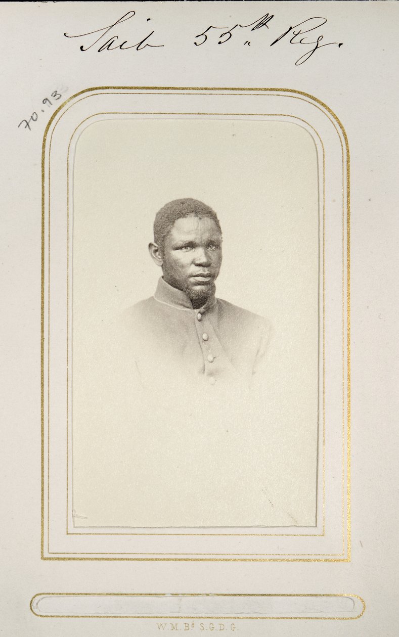 Nicholas Said, kartvizit, c.1863-66 by American Photographer