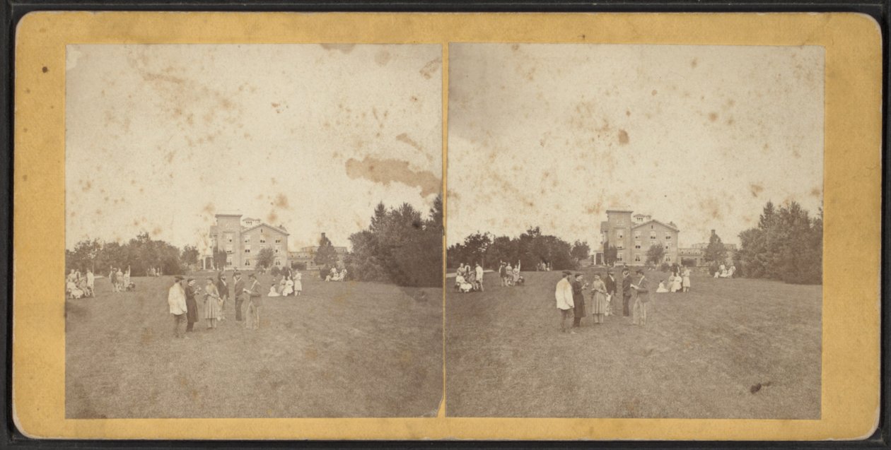 Kuzey Cephesi ve Çim, Oneida Topluluğu, New York Eyaleti, c.1870 by American Photographer