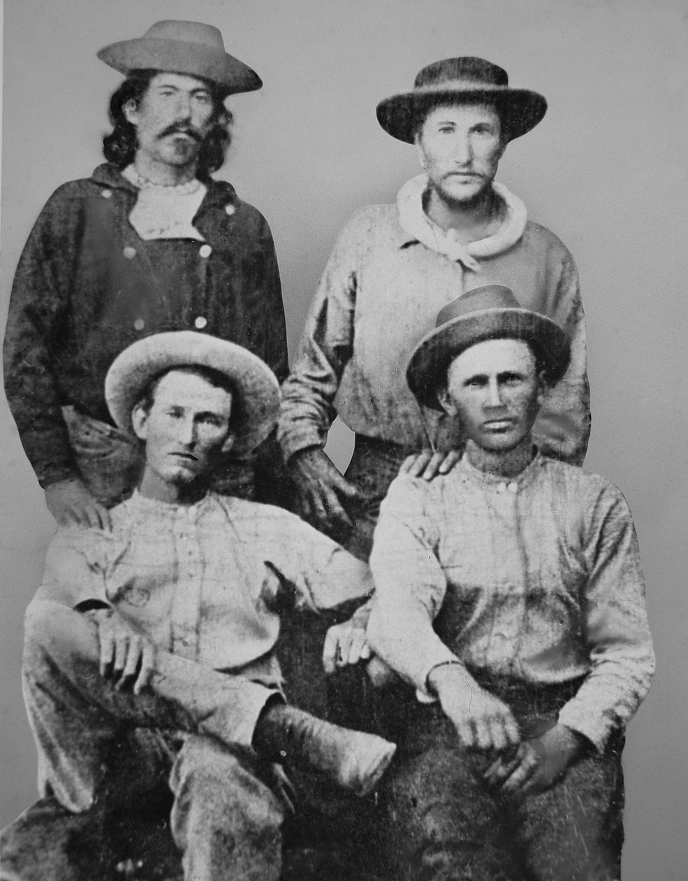 Pony Ekspres Binicileri, yaklaşık 1860 (s/b fotoğraf) by American Photographer