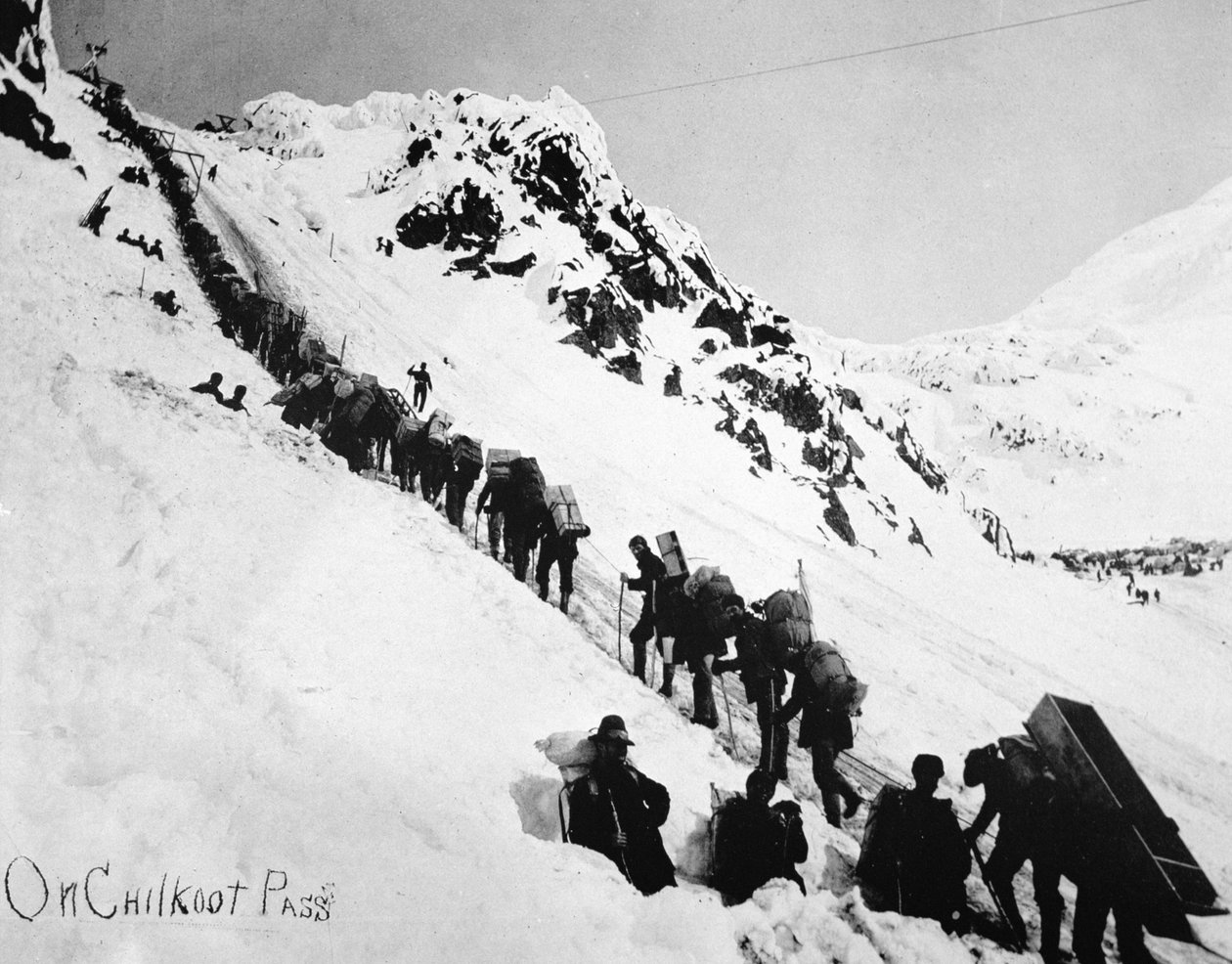 Klondike Gold Rush (1897-98) sırasında Chilkoot Geçidi
