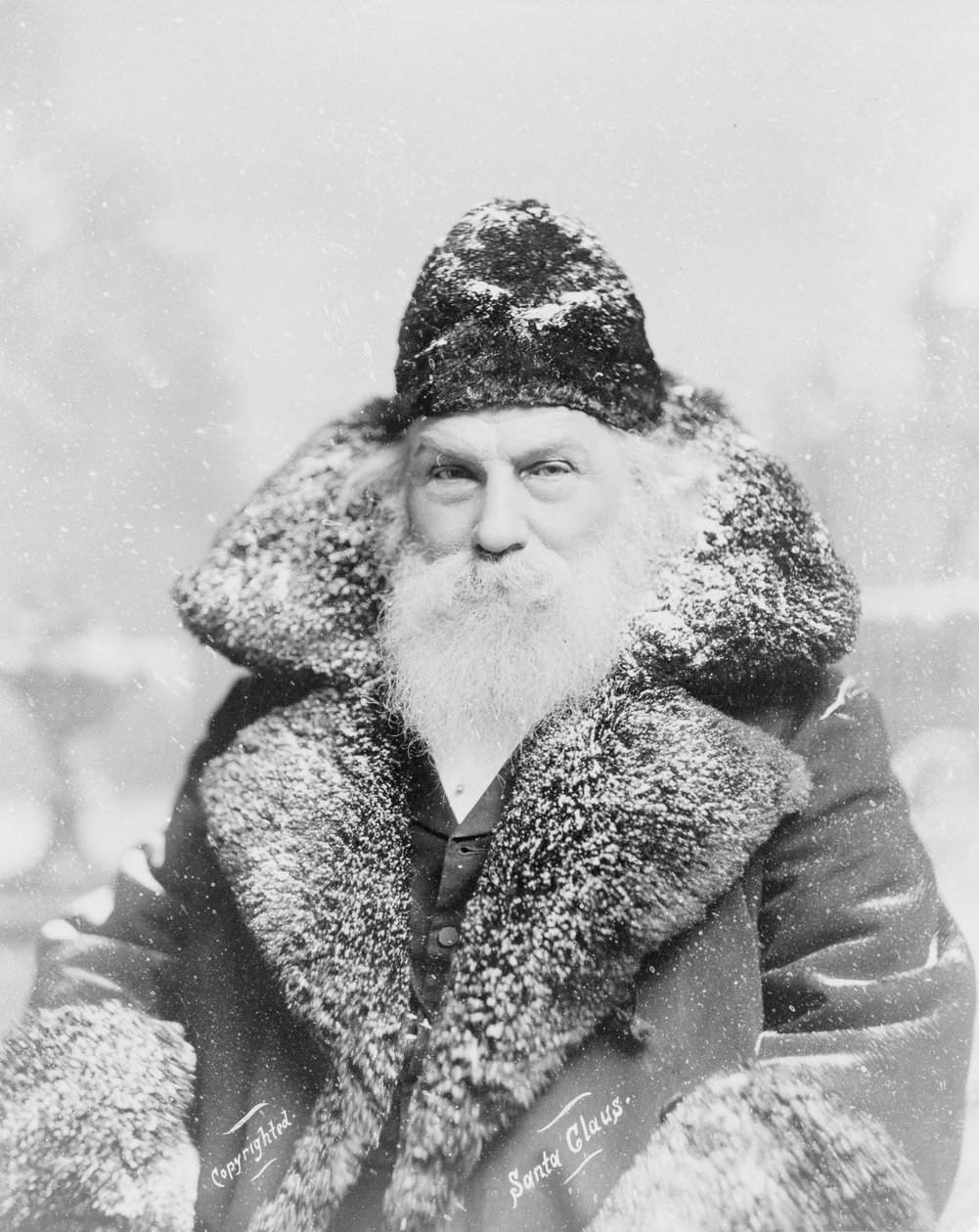 Gerçek Hayat Noel Baba, c.1895 (gümüş baskı) by American Photographer