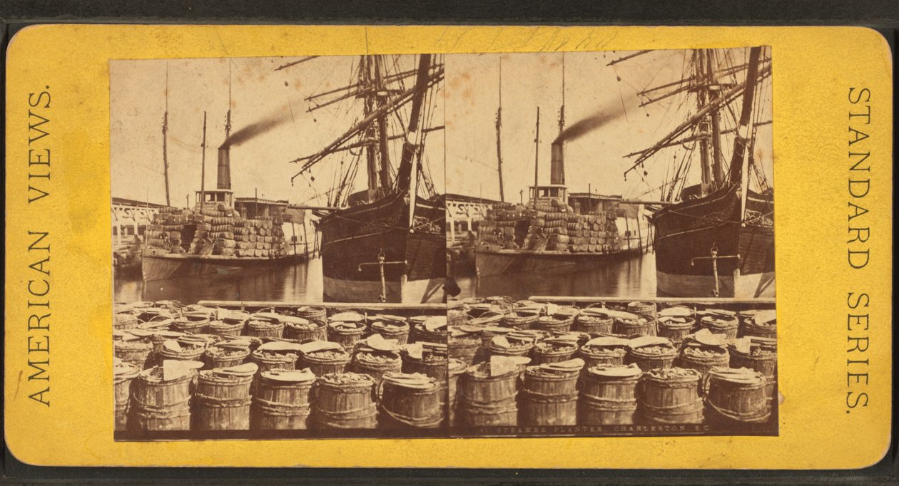 "Planter" vapurunun stereoskopik görünümü, Charleston, S.C. by American Photographer