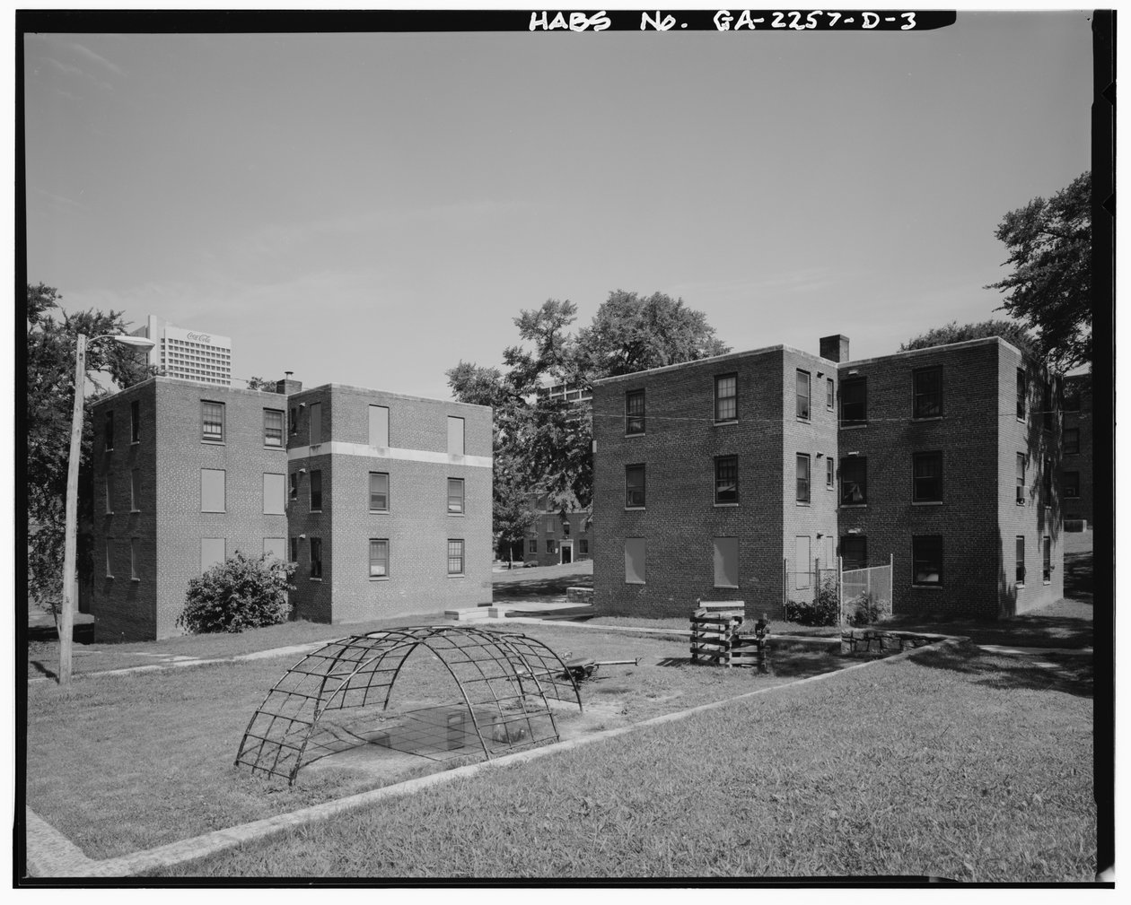 Techwood Homes, Bina No. 2, 569-573 Techwood Drive, Atlanta, Fulton County, GA (s/b fotoğraf) by American Photographer