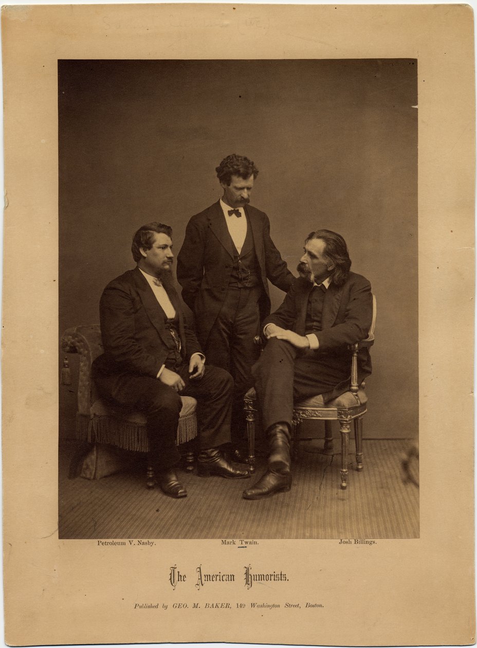 The American Humorists, grup portresi George M Baker, Boston (albüm fotoğrafı) by American Photographer