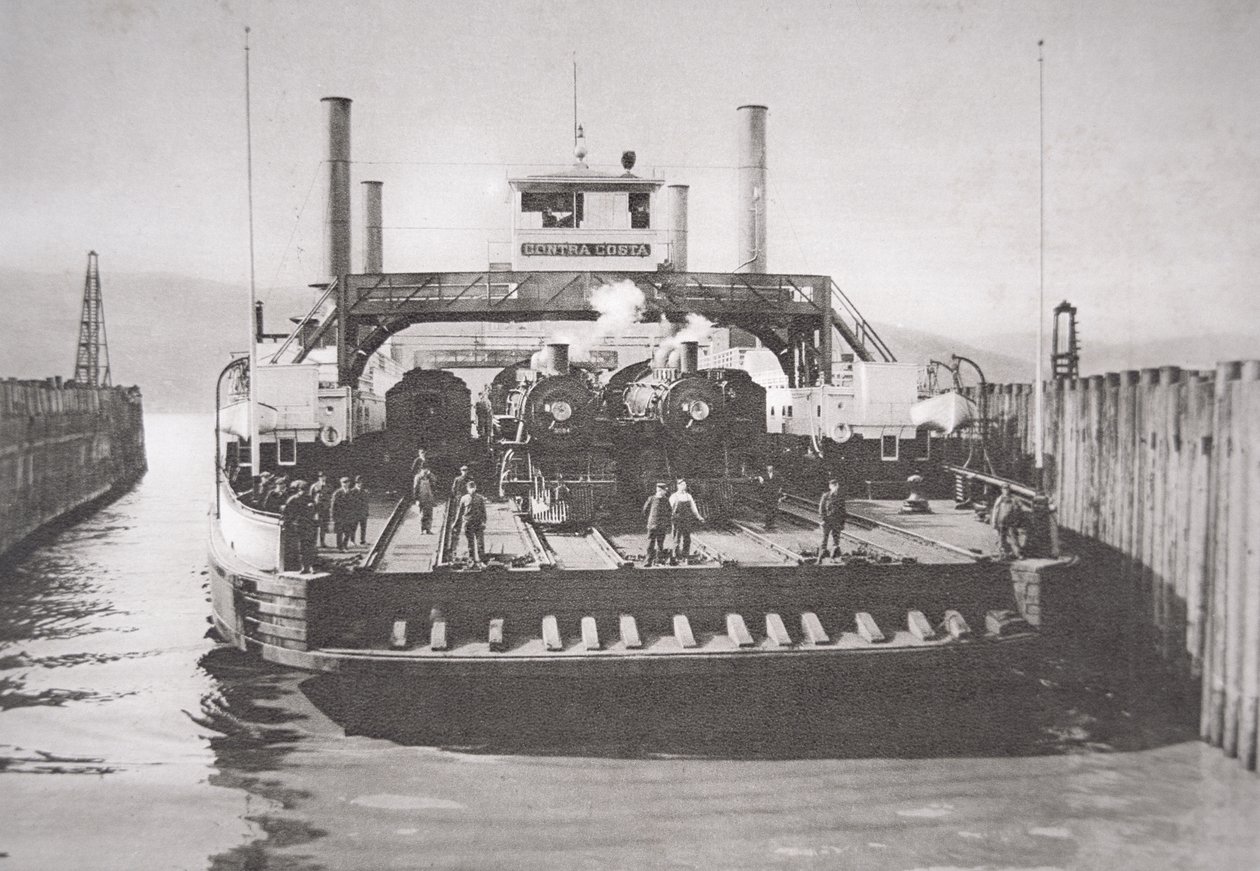 Contra Costa Feribotu, 1920 dolayları (s/b fotoğraf) by American Photographer