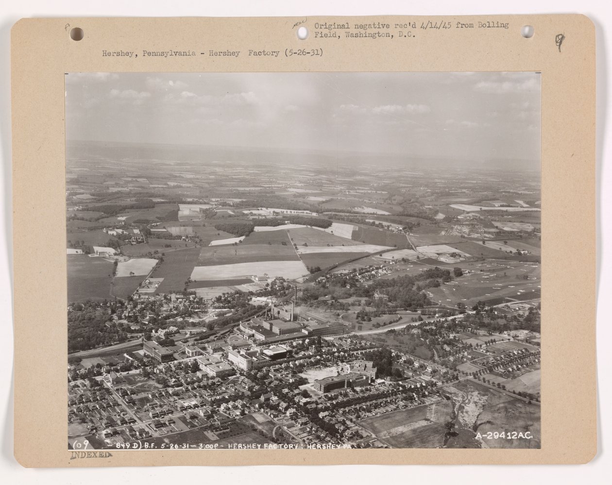 26 Mayıs 1931, Hershey, Pensilvanya manzarası (s/b fotoğraf) by American Photographer