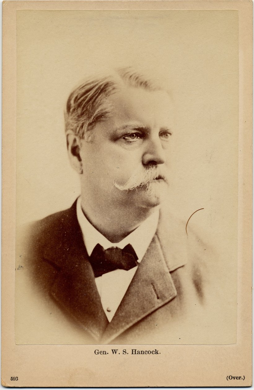 Winfield Scott Hancock (1824-86), ABD Ordusu Generali, fotoğraf BB Russell, Boston (albüm fotoğrafı) by American Photographer