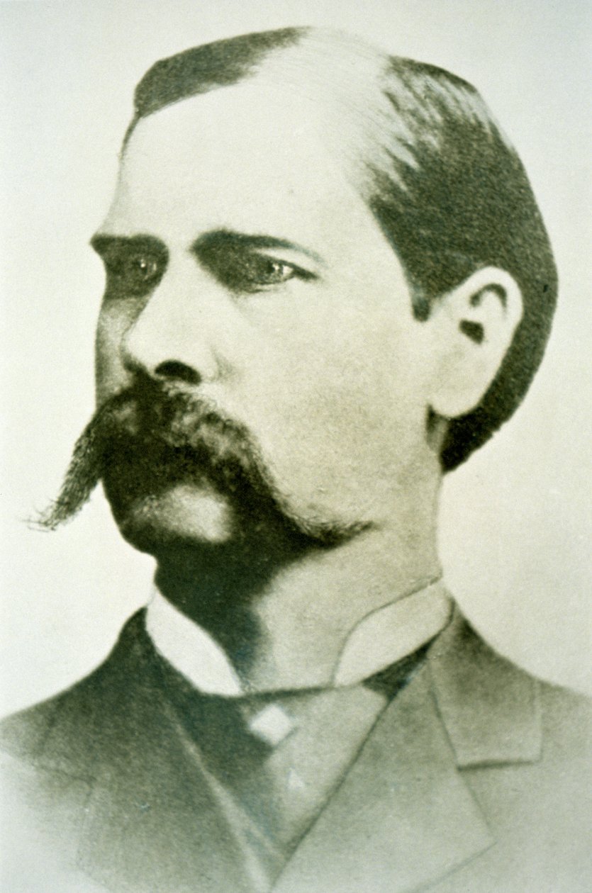 Wyatt Earp (1848-1929) c.1886 (s/b fotoğraf) by American Photographer