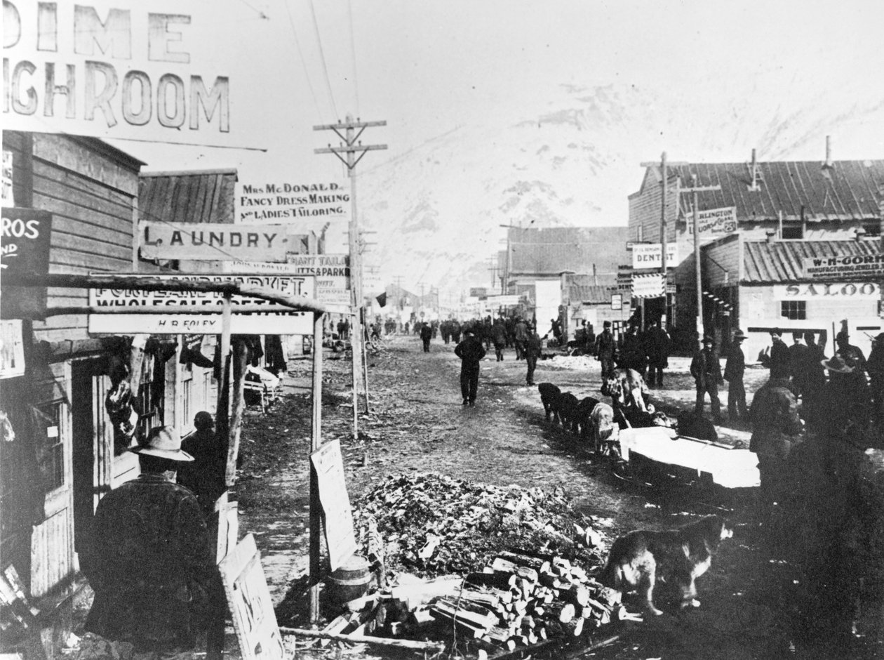Yukon-Klondike Altına Hücum, Dawson Şehri by American Photographer