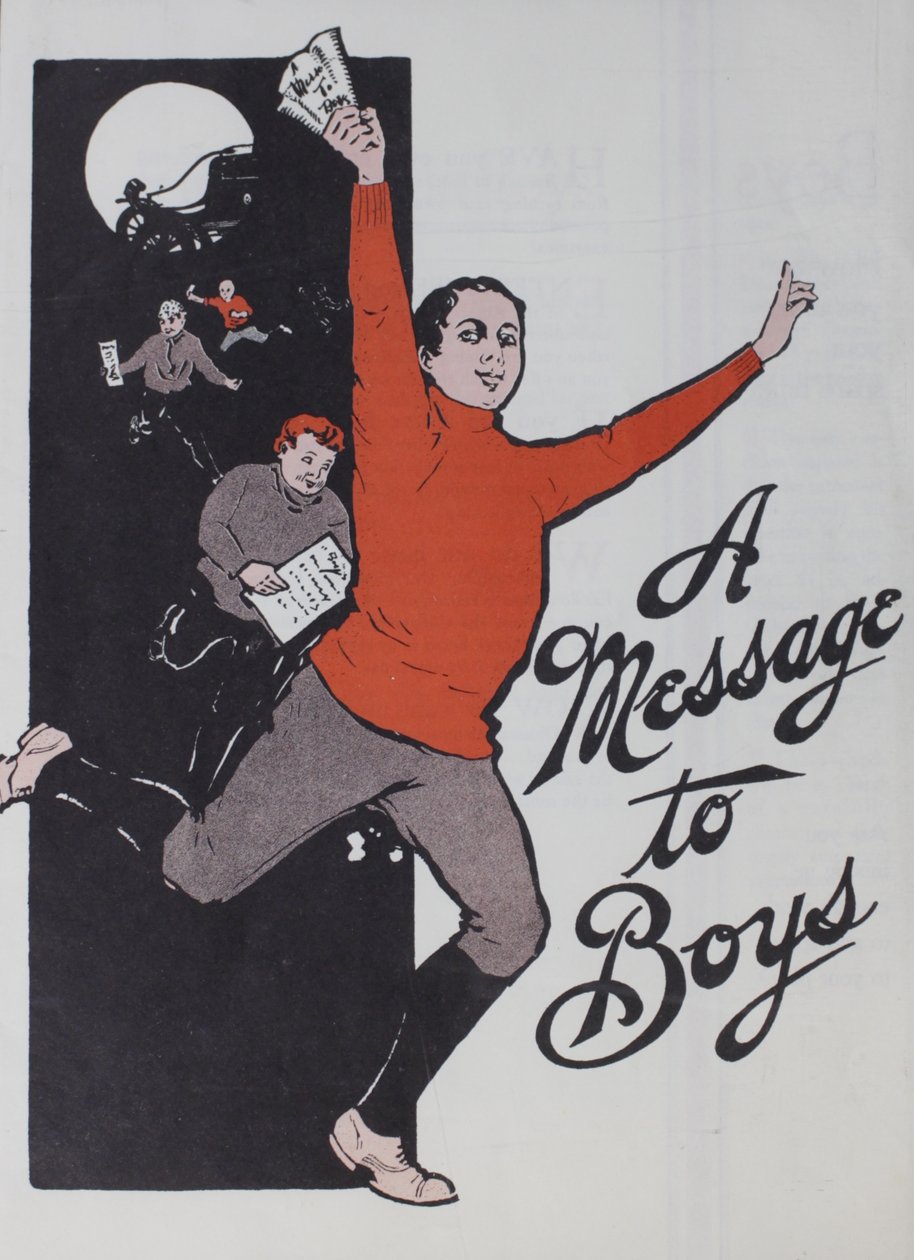 Erkeklere Mesaj, 1905 by American School